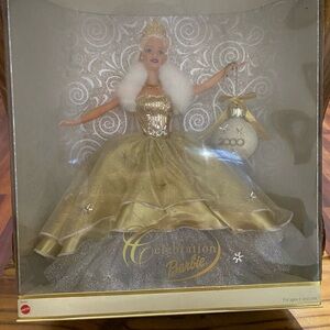 Celebration Barbie Doll in Gold Gown
